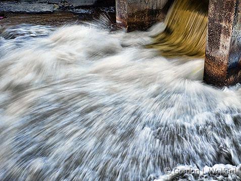Dam Outflow_DSCF01796.jpg - Photographed along the Rideau Canal Waterway at Smiths Falls, Ontario, Canada.